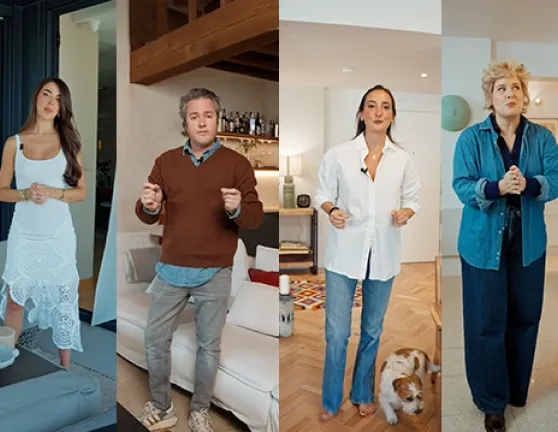 Collage de celebrities e influencers españoles temporada 2 de hogares seguros